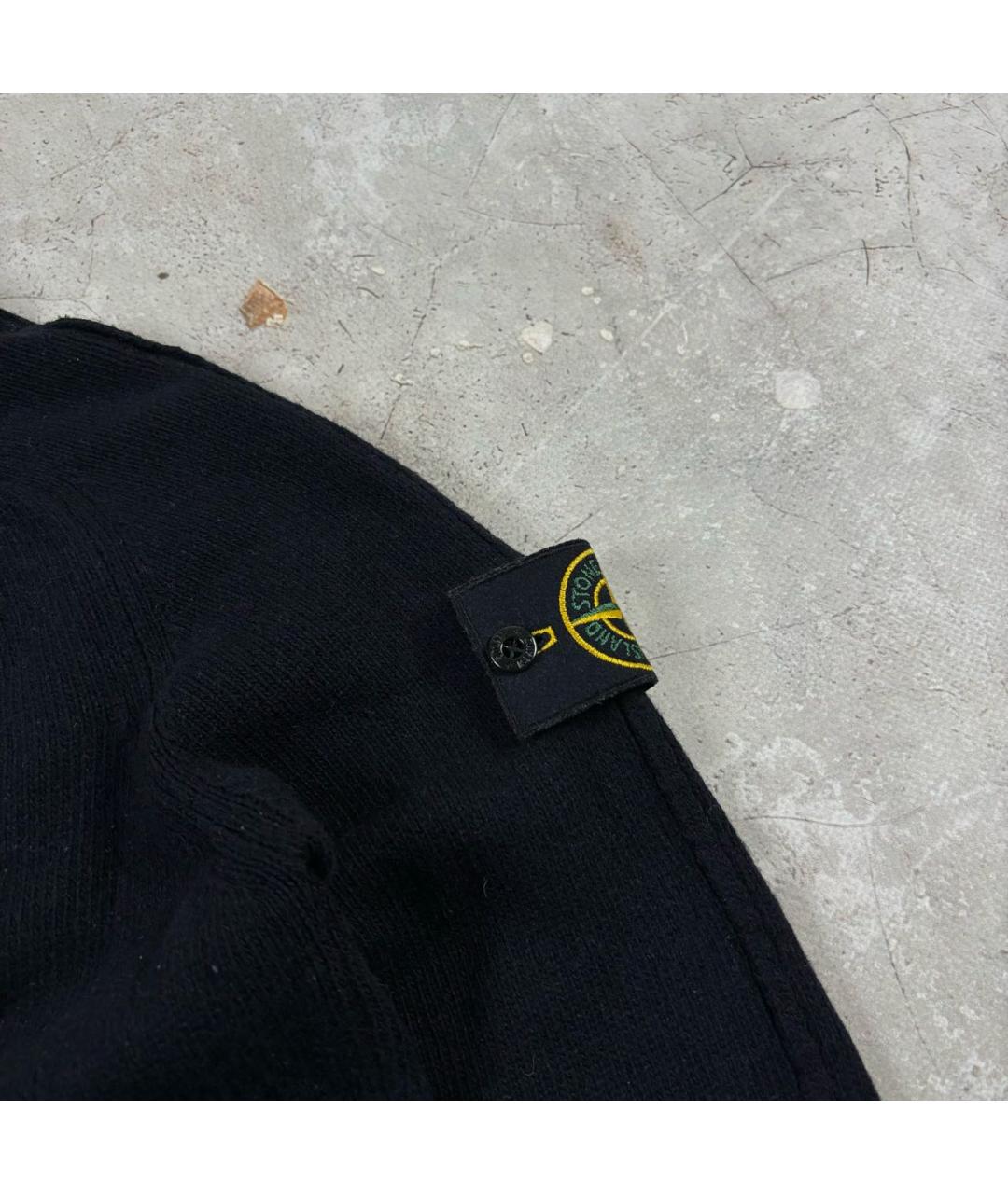 STONE ISLAND Темно-синий шерстяной джемпер / свитер, фото 4