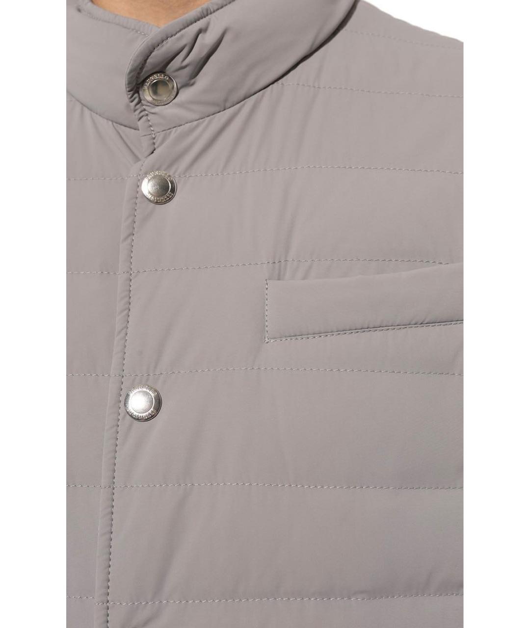 BRUNELLO CUCINELLI Серый жилет, фото 4