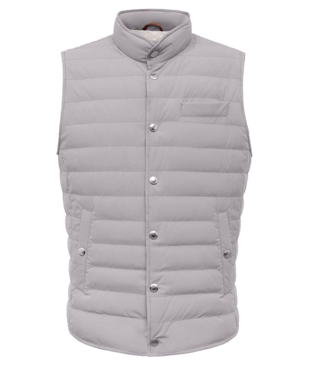 BRUNELLO CUCINELLI Серый жилет, фото 6