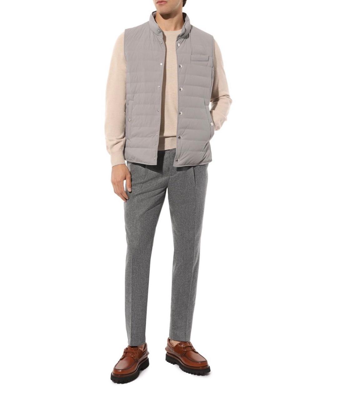 BRUNELLO CUCINELLI Серый жилет, фото 2