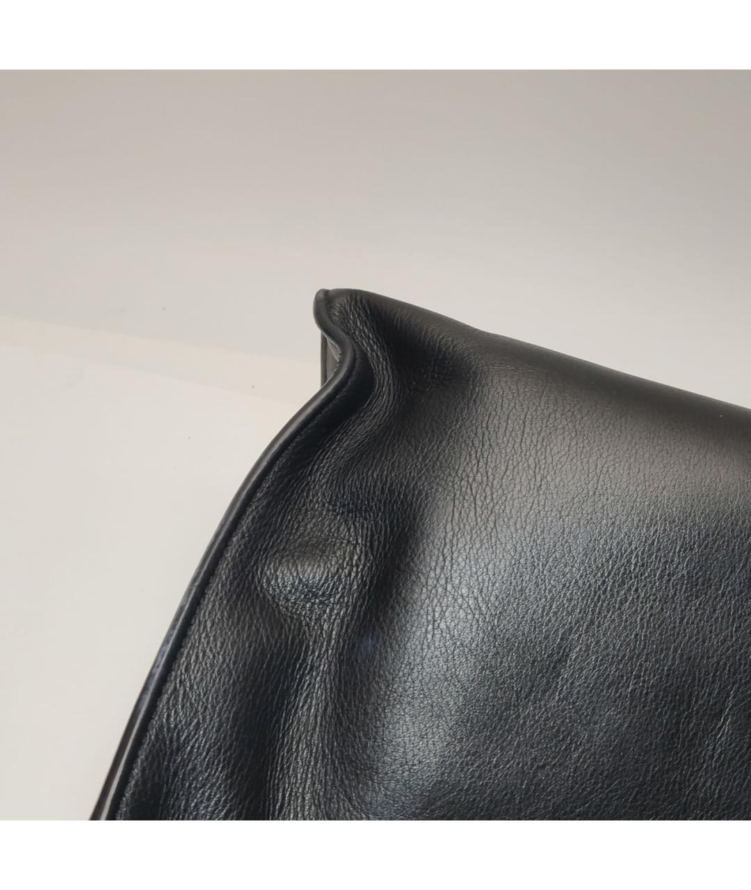 FENDI Черная кожаная сумка тоут, фото 5