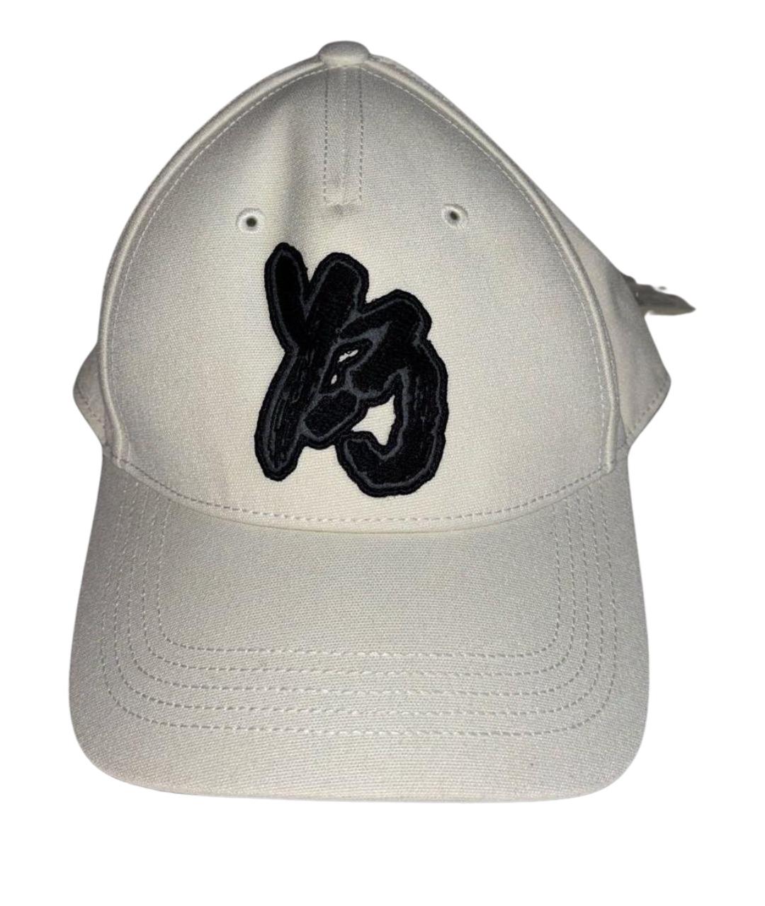 Y-3 Белая хлопковая кепка, фото 1