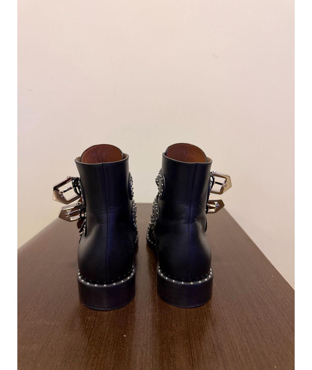 GIVENCHY Черные кожаные полусапоги, фото 4