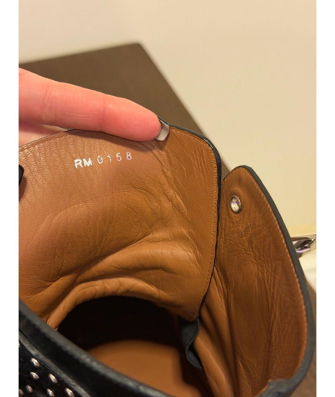 GIVENCHY Черные кожаные полусапоги, фото 3