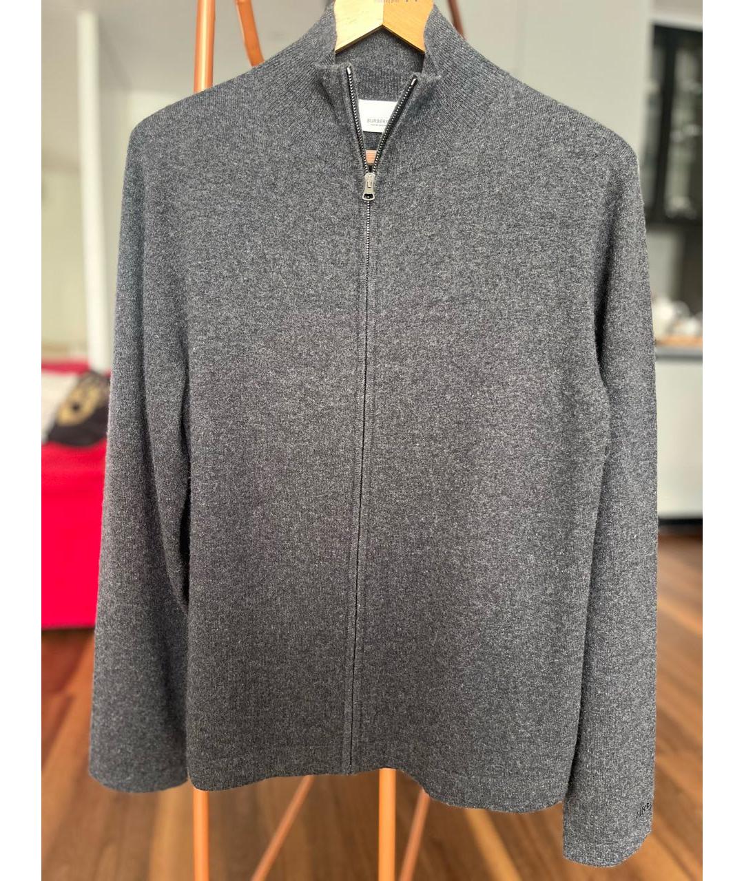 BURBERRY Антрацитовый кашемировый кардиган, фото 6