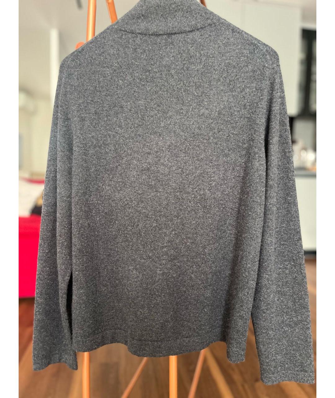 BURBERRY Антрацитовый кашемировый кардиган, фото 2