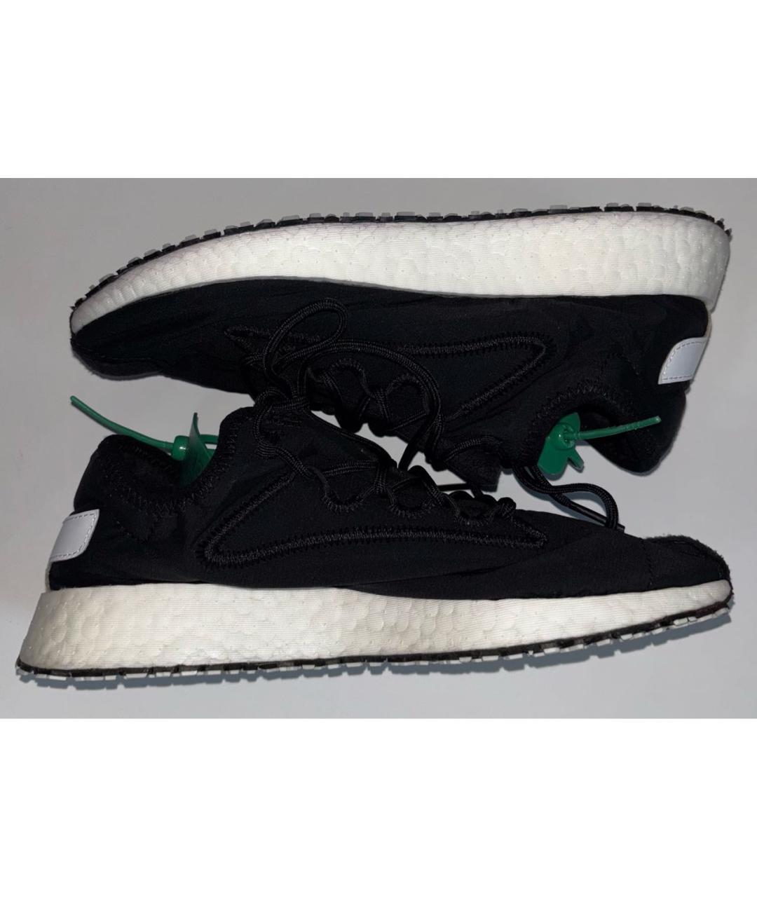 Y-3 Черные текстильные кроссовки, фото 3