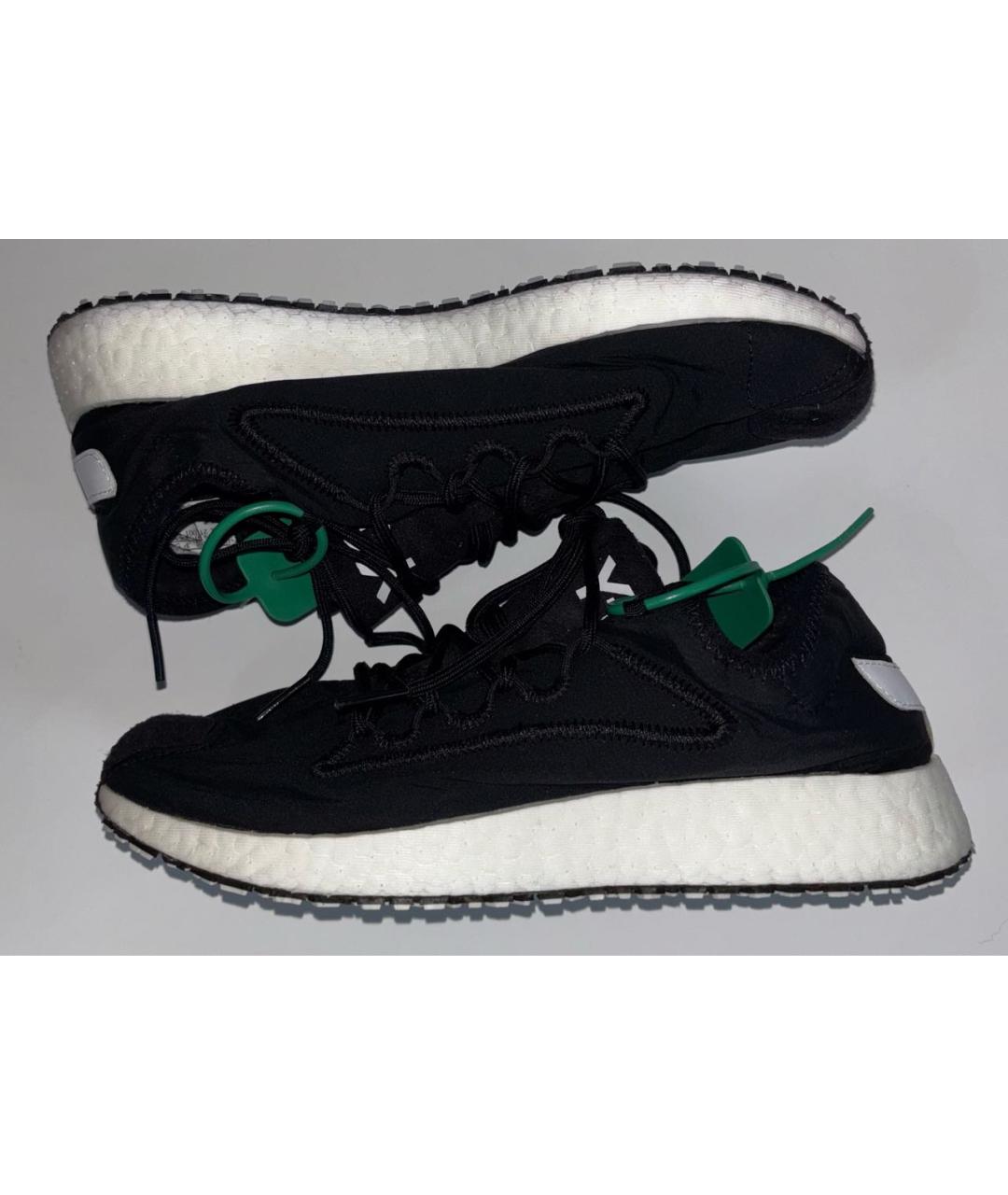 Y-3 Черные текстильные кроссовки, фото 8