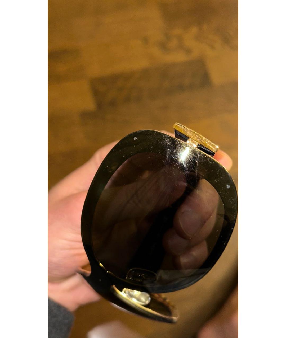 CHANEL Черные пластиковые солнцезащитные очки, фото 5