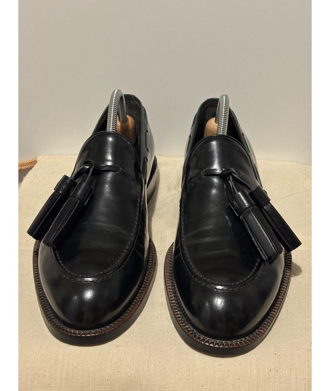 LOUIS VUITTON Черные лоферы из лакированной кожи, фото 2