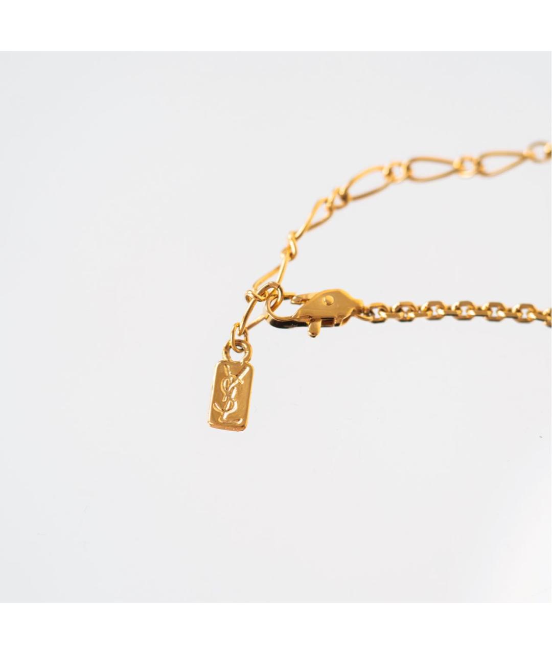 SAINT LAURENT Золотая металлическая подвеска, фото 3