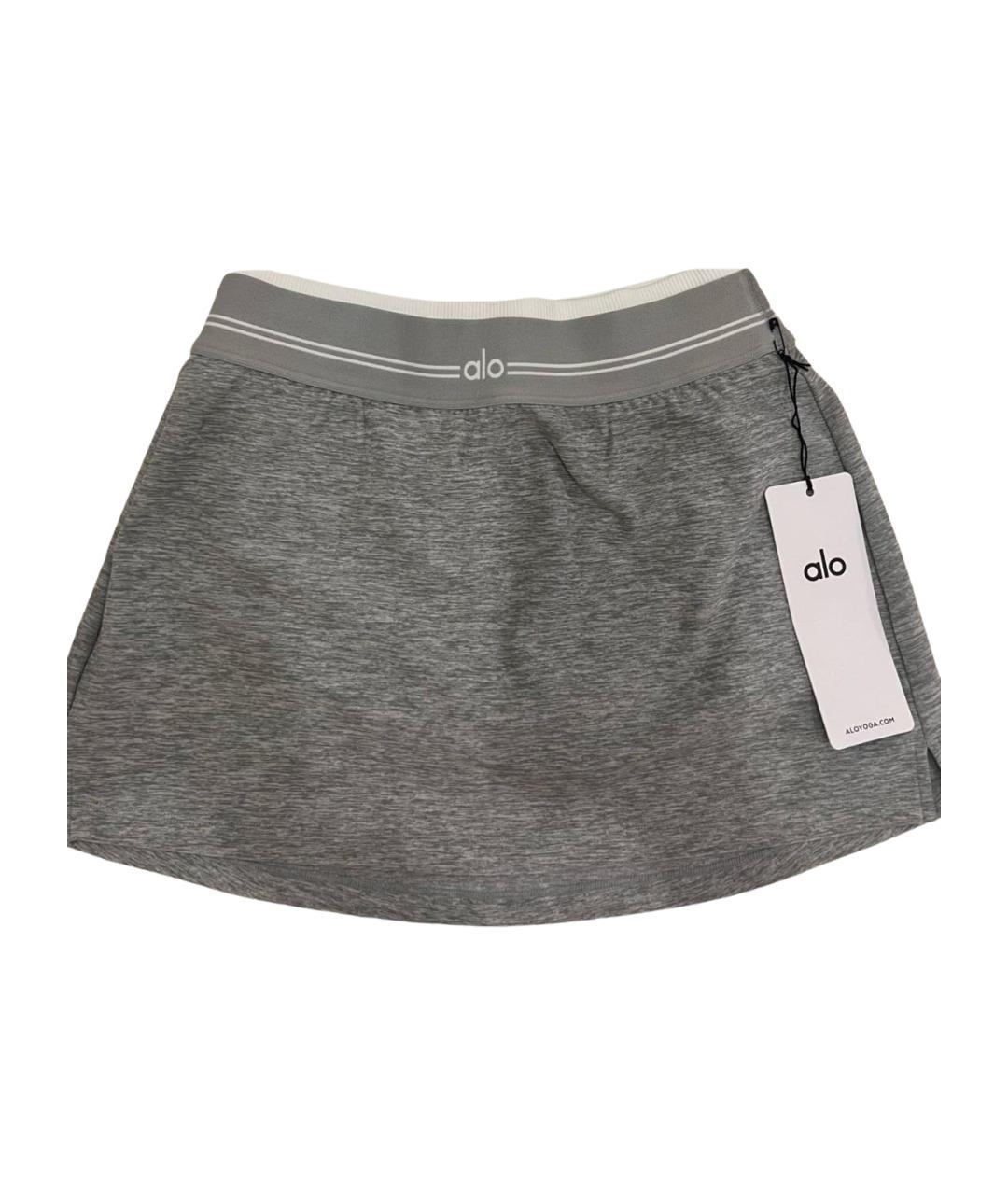 ALO YOGA Серая юбка-шорты, фото 1