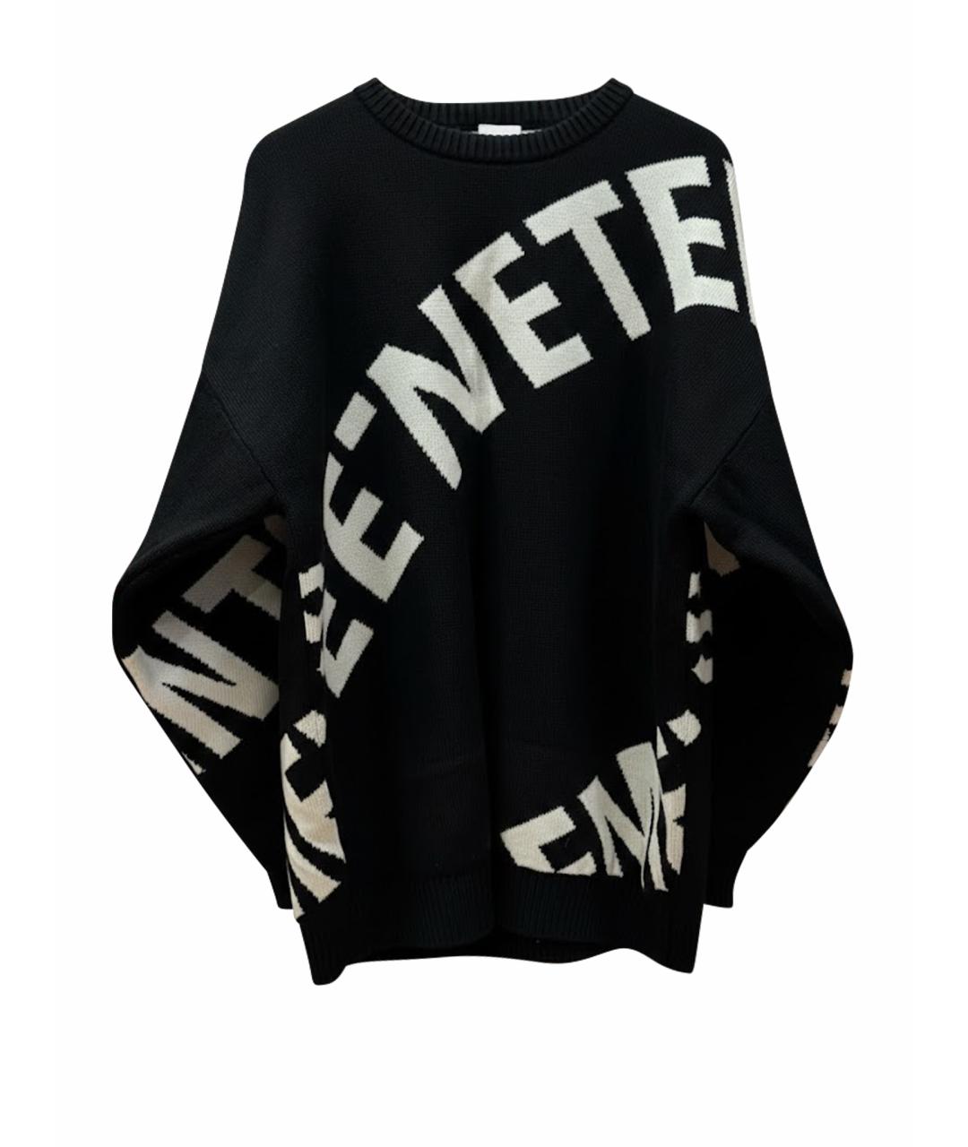 VETEMENTS Черный шерстяной джемпер / свитер, фото 1