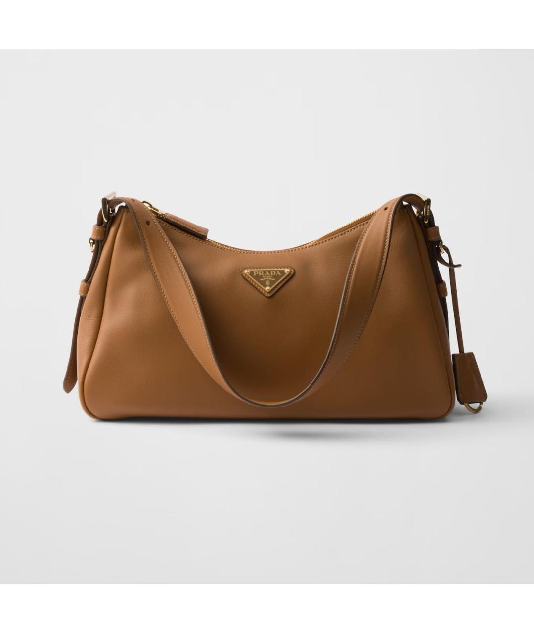 PRADA Коричневая кожаная сумка через плечо, фото 7