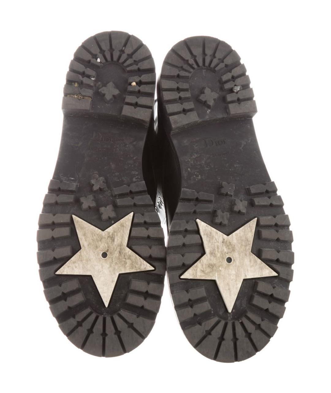 CHRISTIAN DIOR Черные кожаные ботинки, фото 5