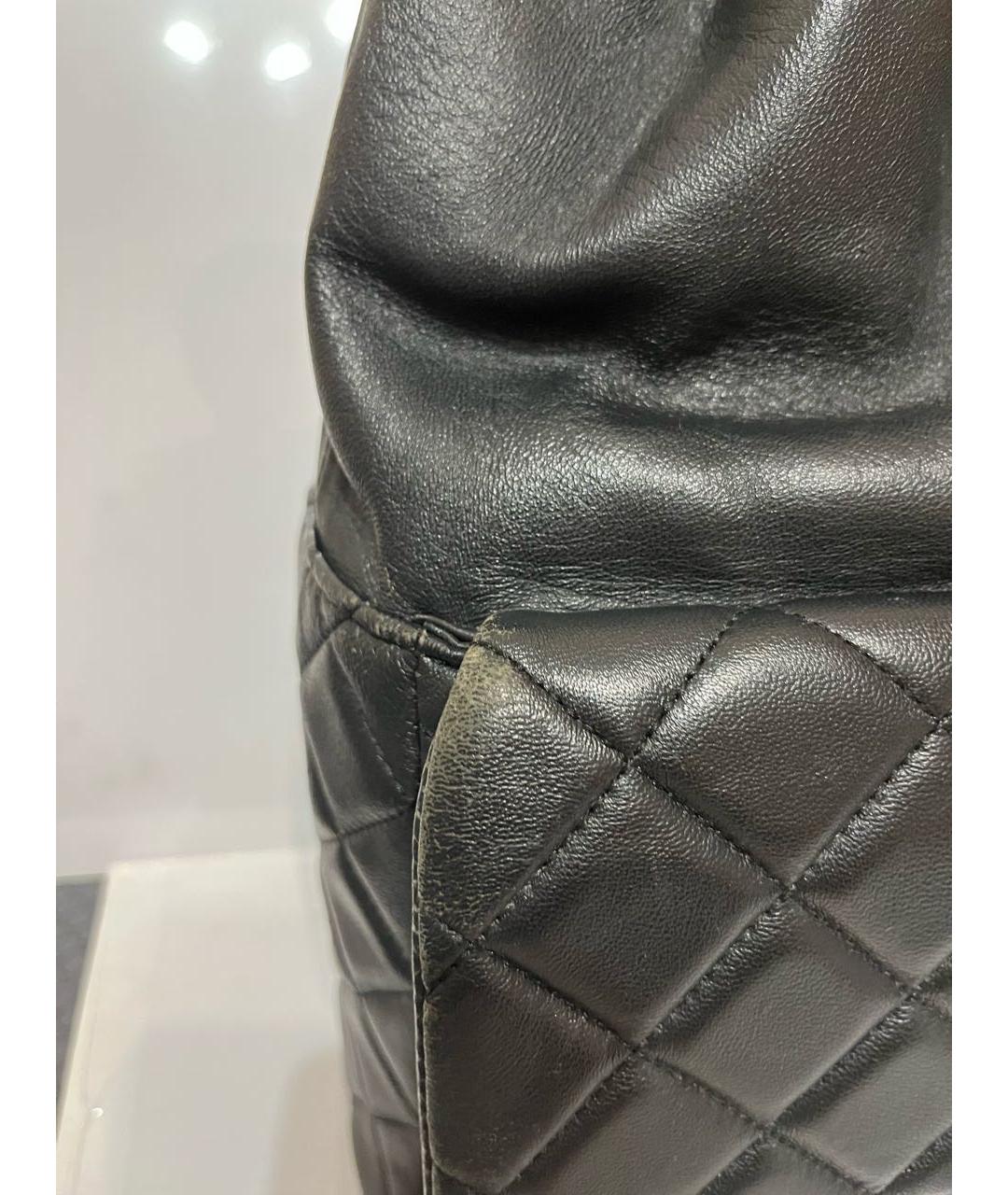 CHANEL Черный кожаный рюкзак, фото 6