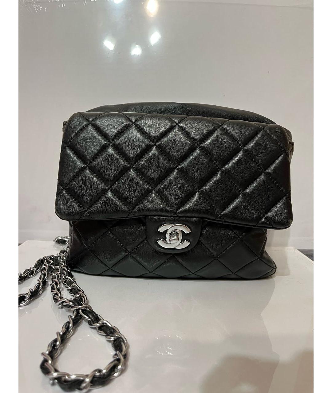 CHANEL Черный кожаный рюкзак, фото 5