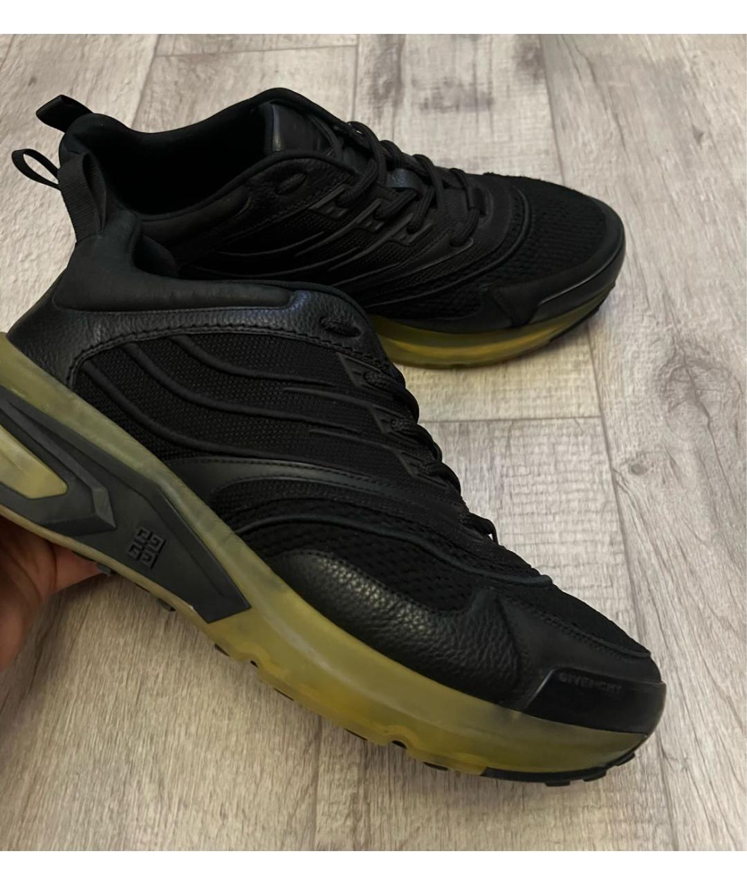 GIVENCHY Черные текстильные низкие кроссовки / кеды, фото 4