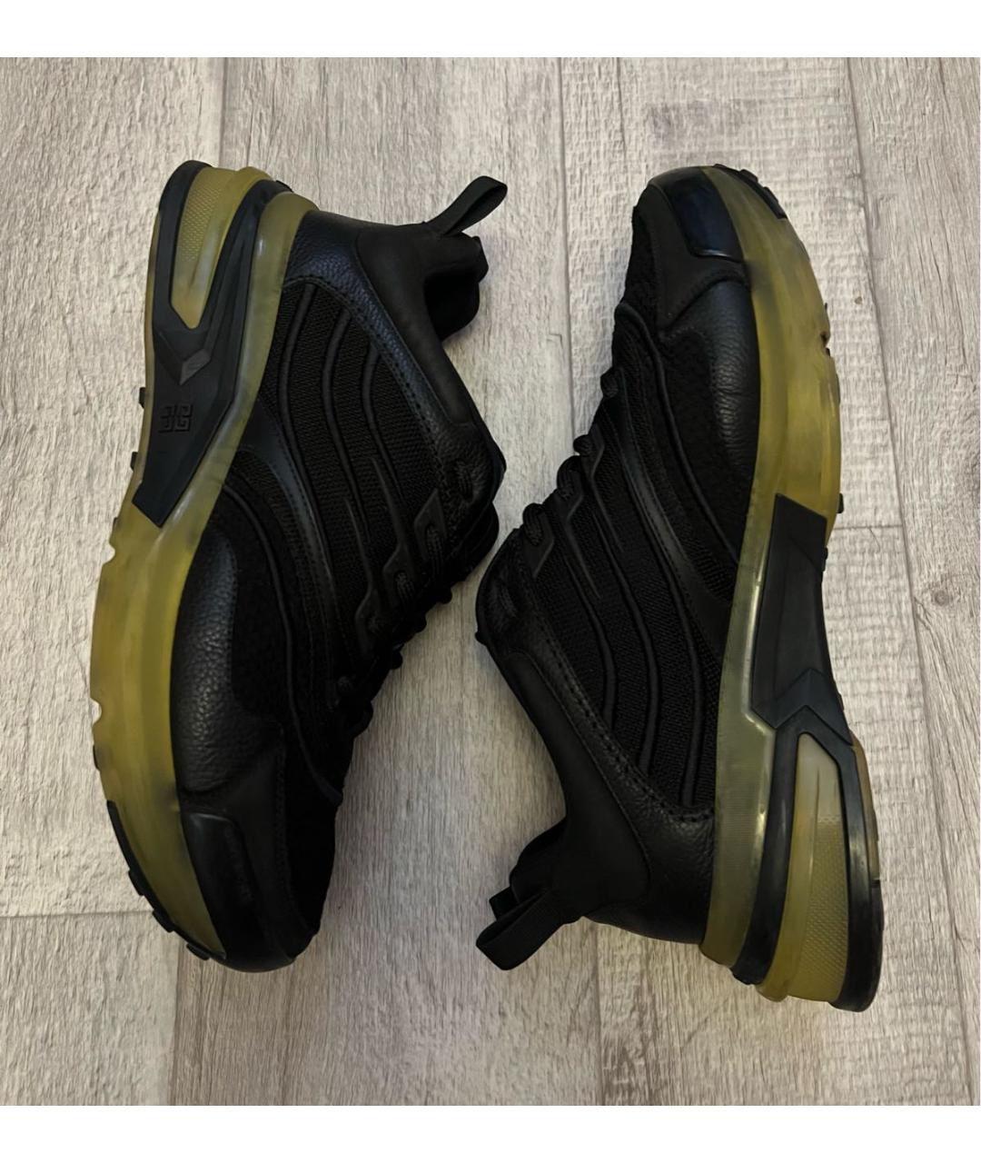 GIVENCHY Черные текстильные низкие кроссовки / кеды, фото 5