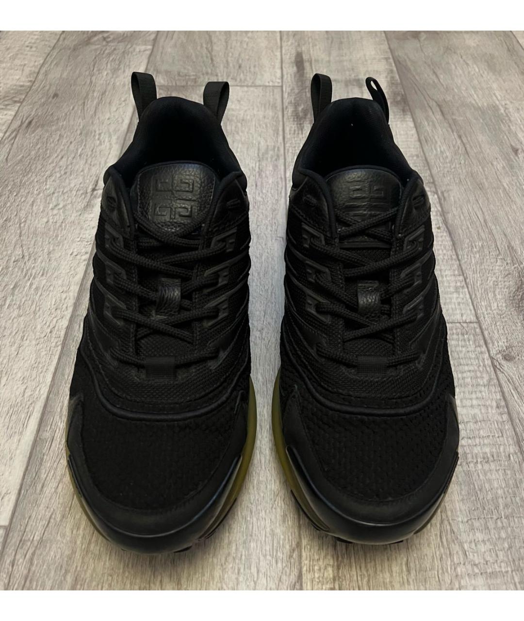 GIVENCHY Черные текстильные низкие кроссовки / кеды, фото 3