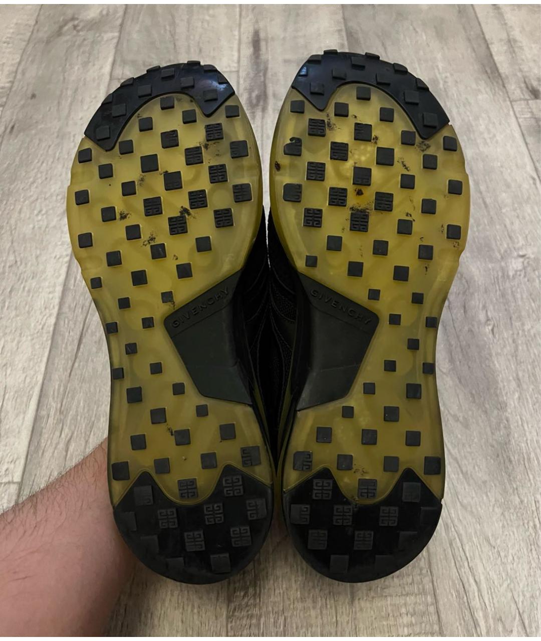 GIVENCHY Черные текстильные низкие кроссовки / кеды, фото 8