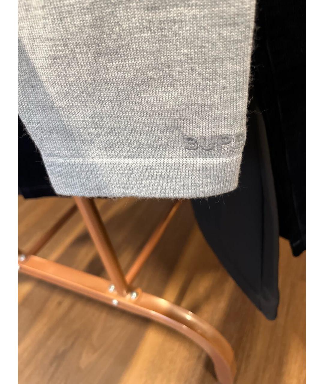 BURBERRY Серый шерстяной кардиган, фото 3