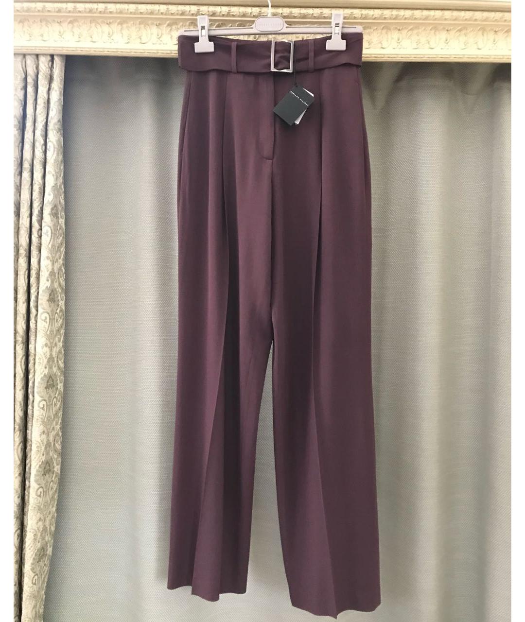 FABIANA FILIPPI Бордовый шерстяной костюм с брюками, фото 6