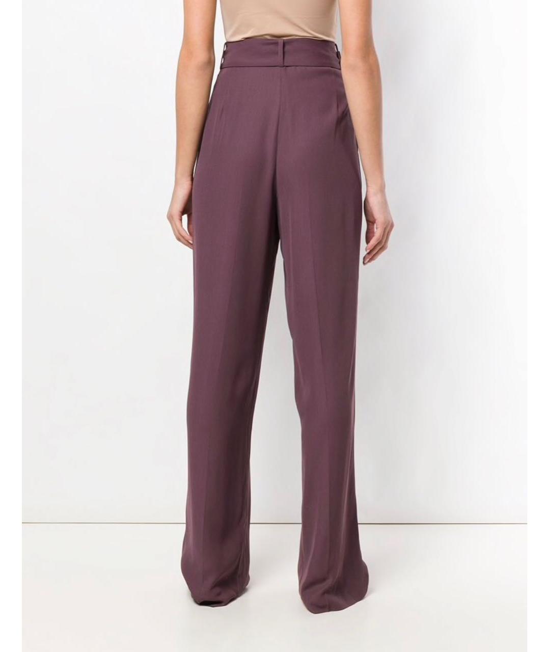 FABIANA FILIPPI Бордовый шерстяной костюм с брюками, фото 4