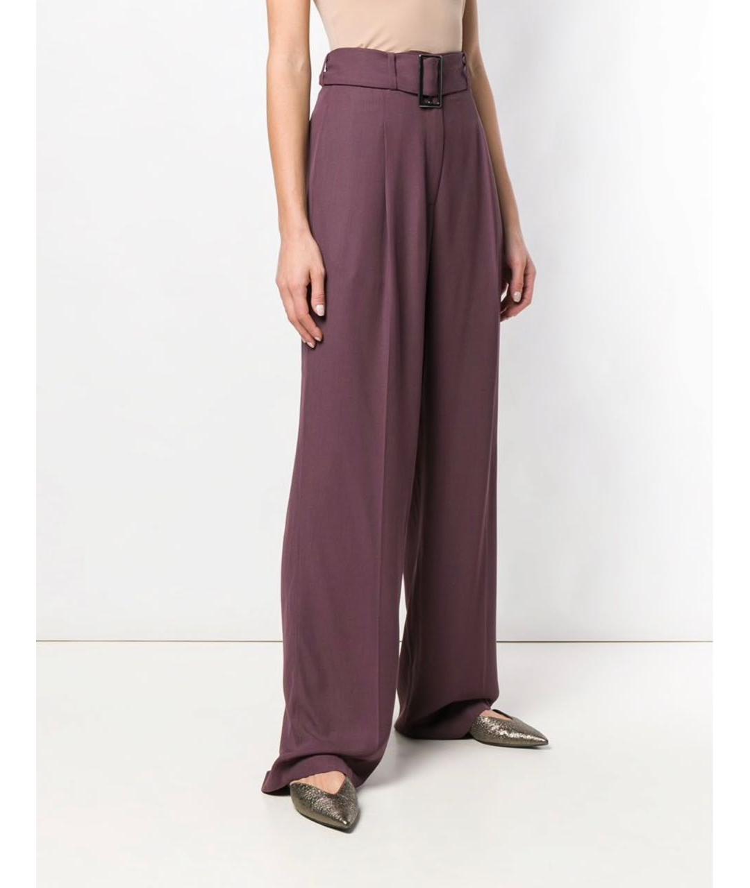 FABIANA FILIPPI Бордовый шерстяной костюм с брюками, фото 3