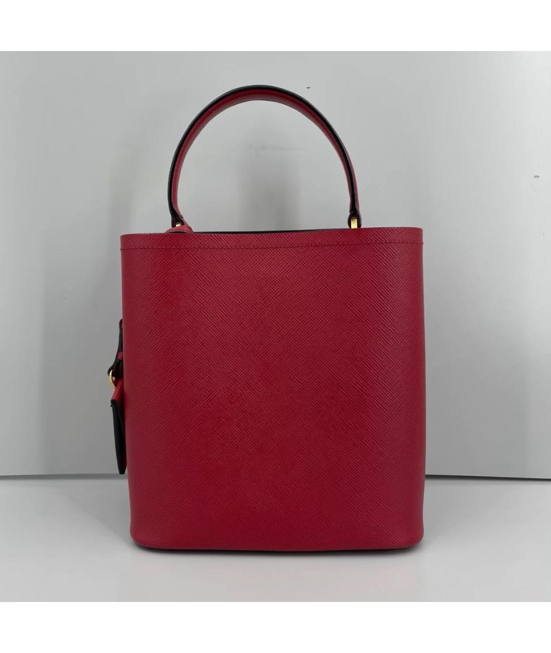 PRADA Красная кожаная сумка через плечо, фото 3