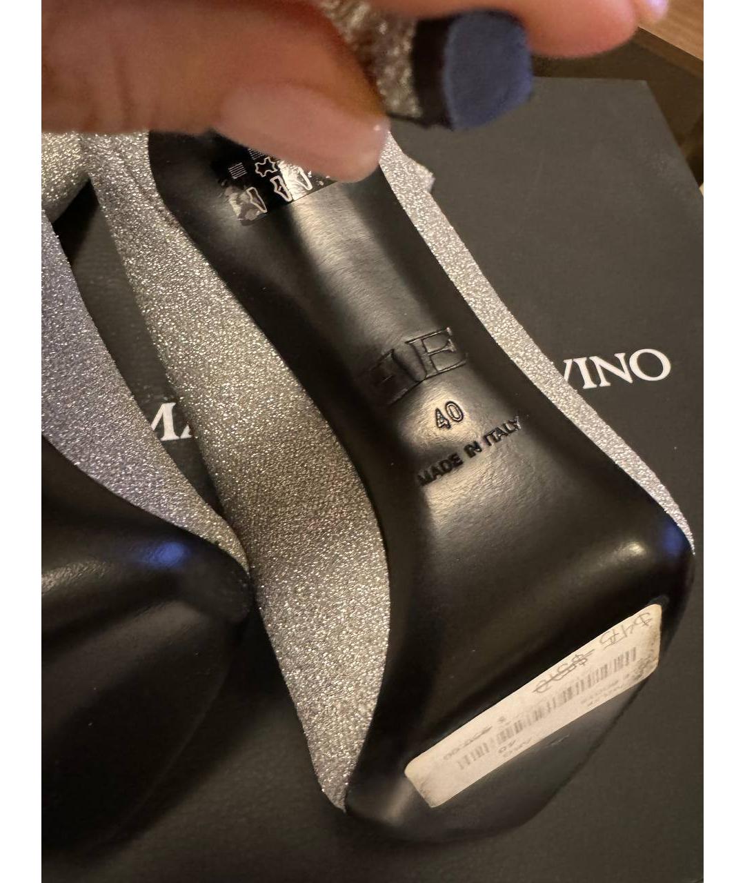 ERMANNO SCERVINO Серебряные неопреновые ботильоны, фото 3