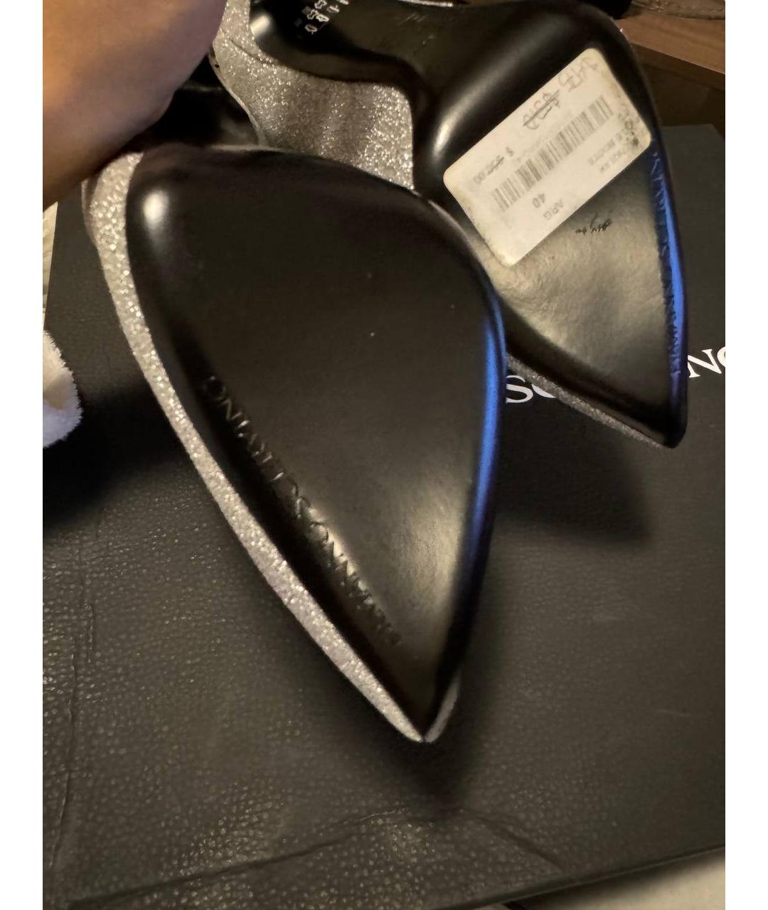 ERMANNO SCERVINO Серебряные неопреновые ботильоны, фото 4