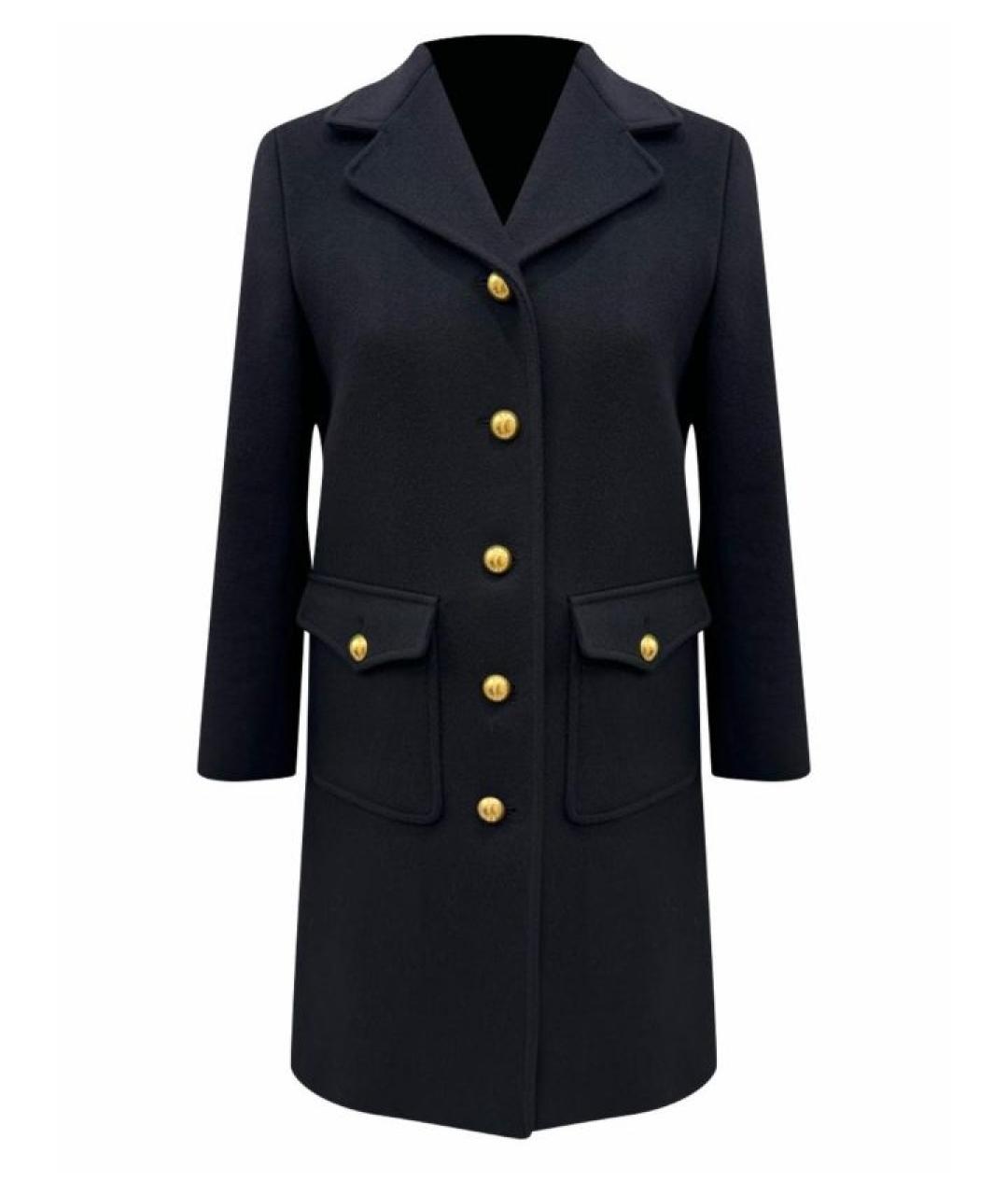 GUCCI Черное шерстяное пальто, фото 1