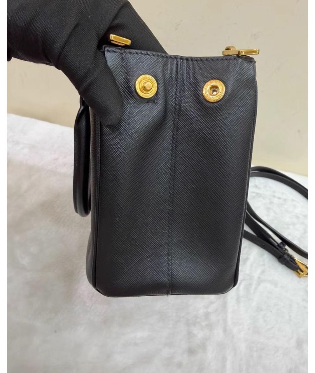 PRADA Черная кожаная сумка через плечо, фото 5