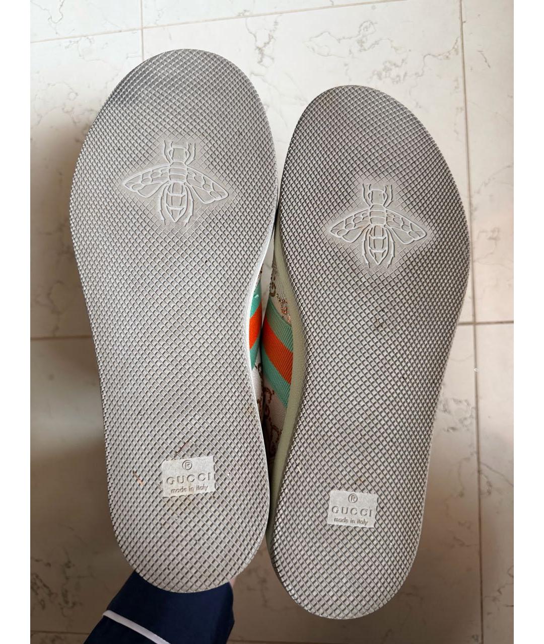 GUCCI Мульти кожаные кроссовки, фото 6