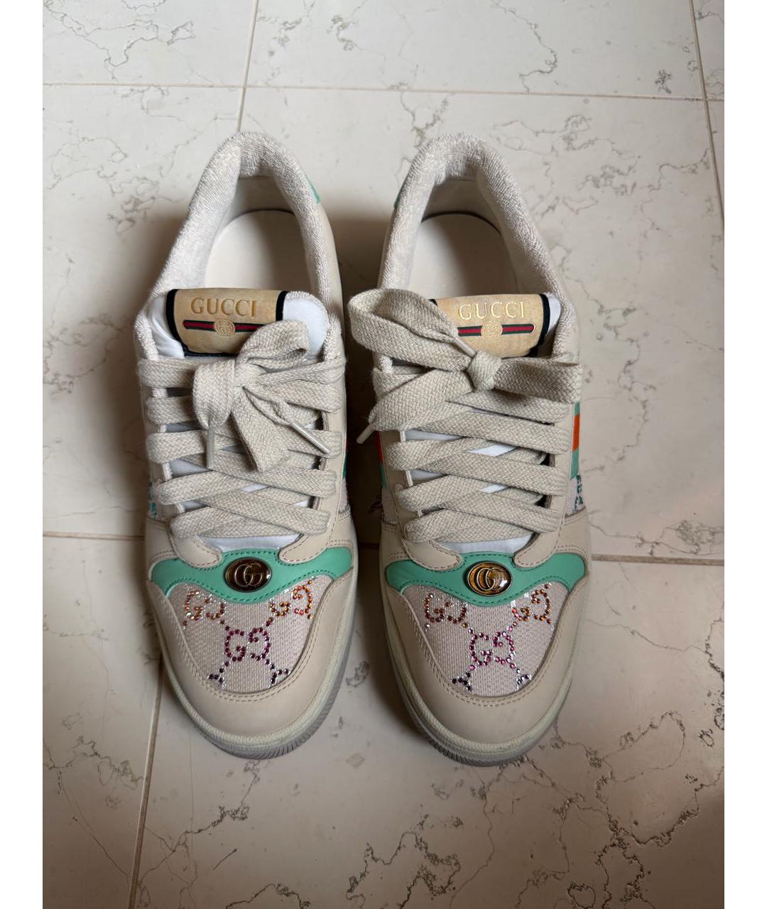 GUCCI Мульти кожаные кроссовки, фото 2