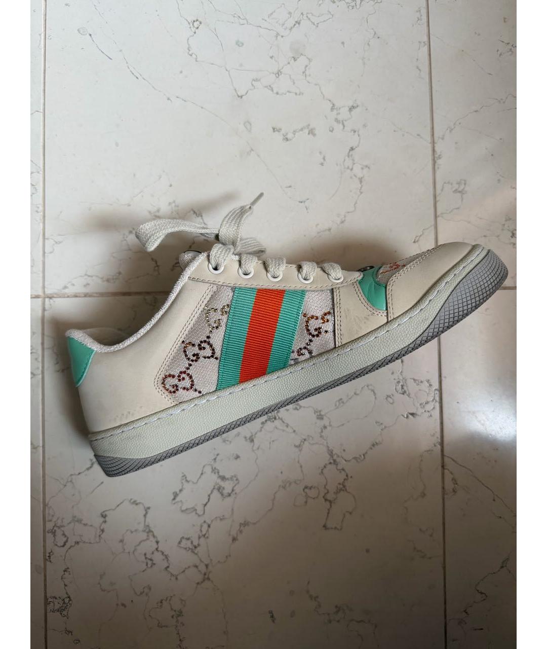 GUCCI Мульти кожаные кроссовки, фото 5