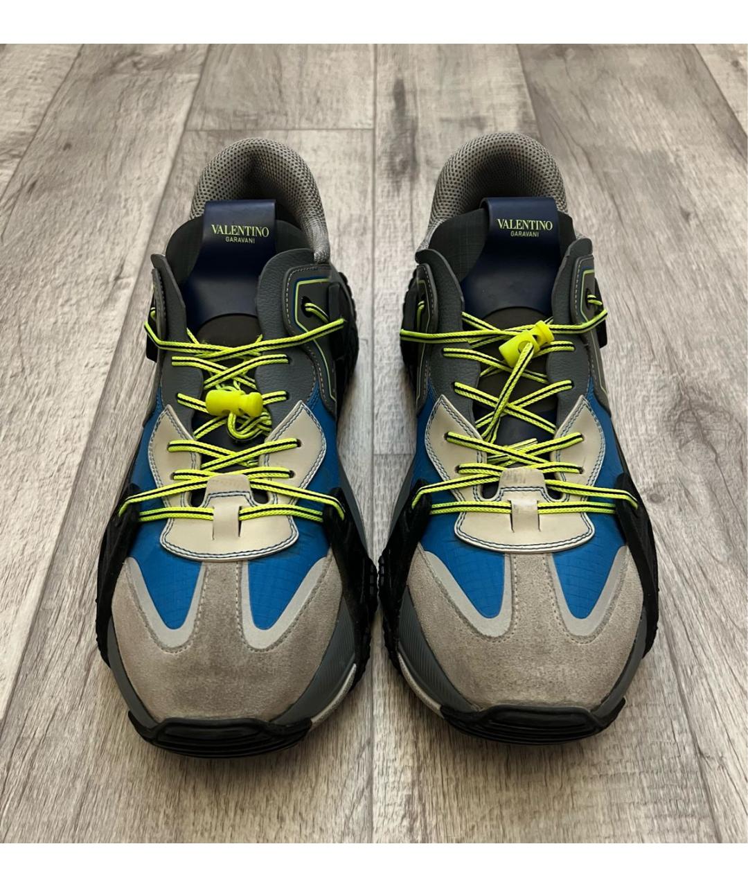 VALENTINO Мульти текстильные низкие кроссовки / кеды, фото 3