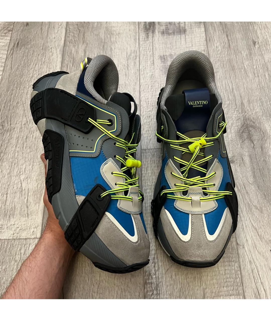 VALENTINO Мульти текстильные низкие кроссовки / кеды, фото 2