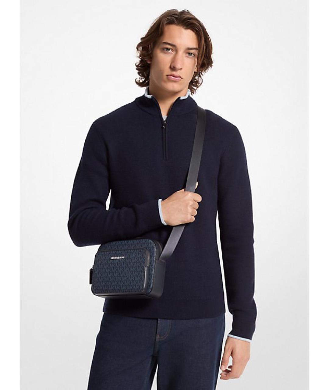 MICHAEL KORS Темно-синяя сумка на плечо, фото 3