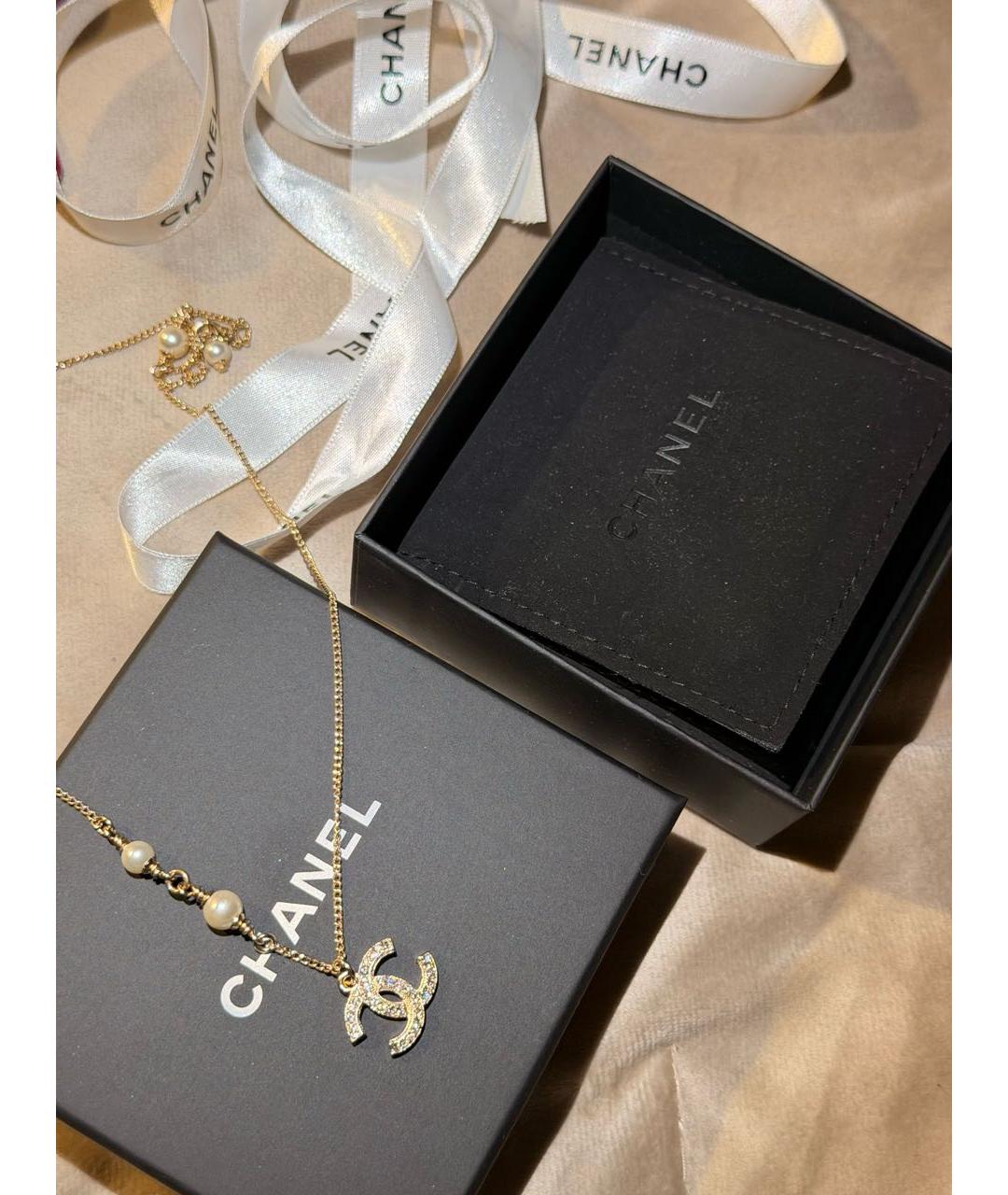 CHANEL Золотая латунная подвеска, фото 6