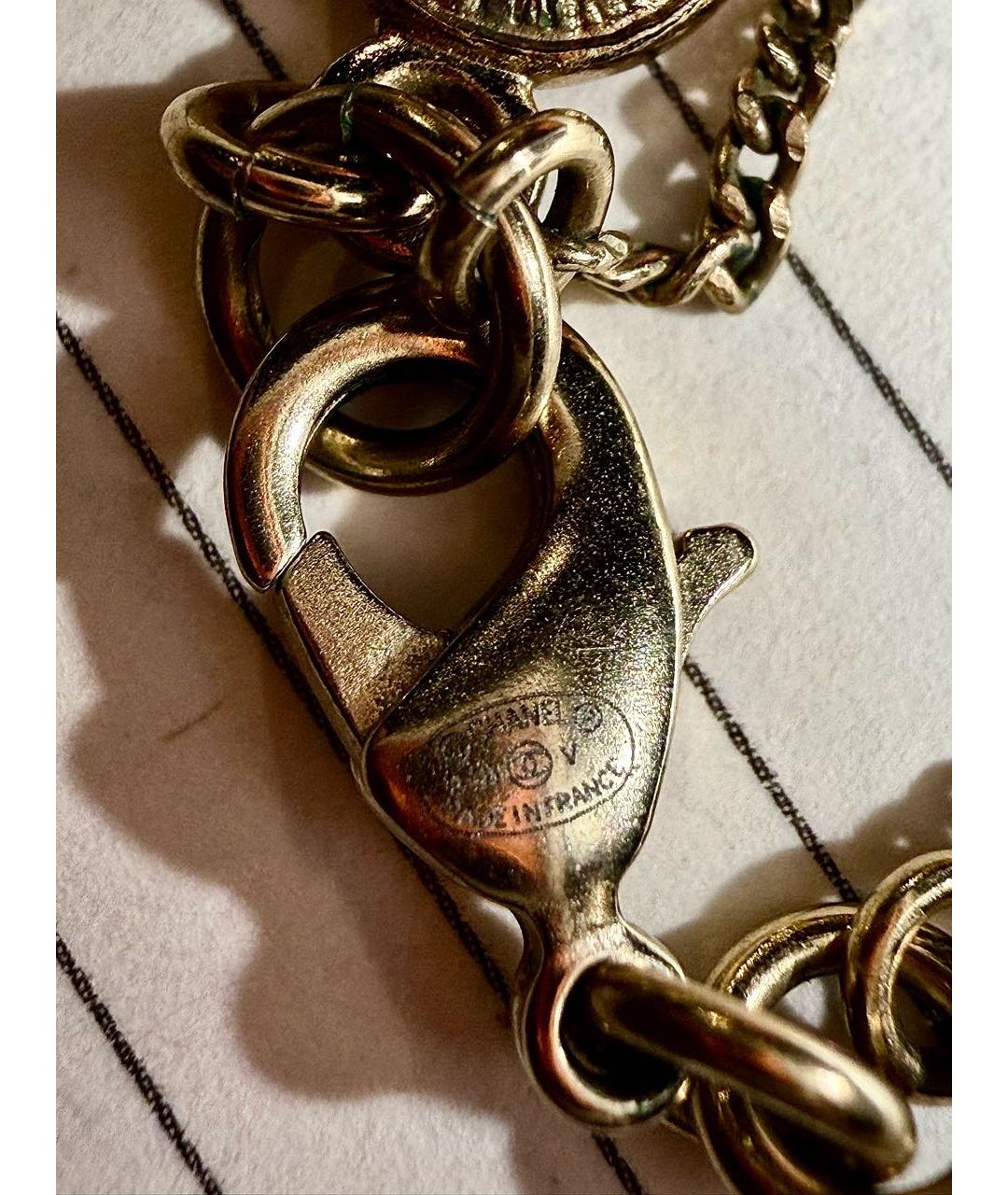 CHANEL Золотая латунная подвеска, фото 8