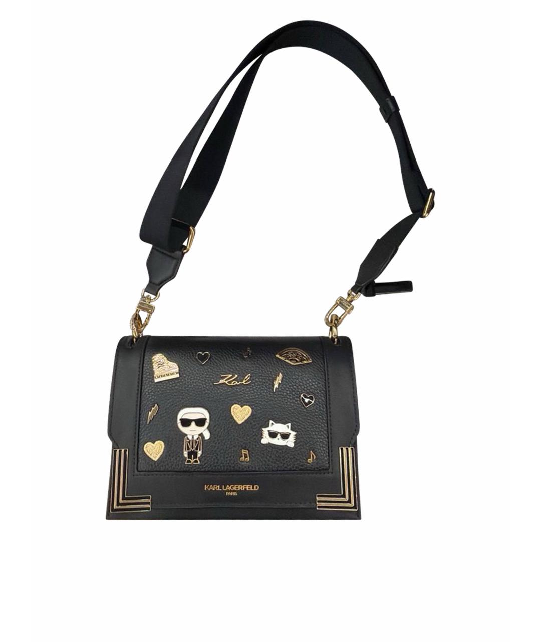 KARL LAGERFELD Черная сумка через плечо, фото 1