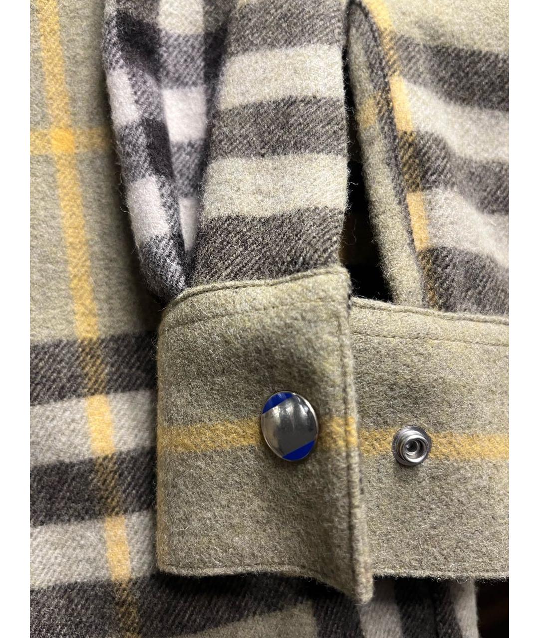 BURBERRY Бежевое шерстяное пальто, фото 4