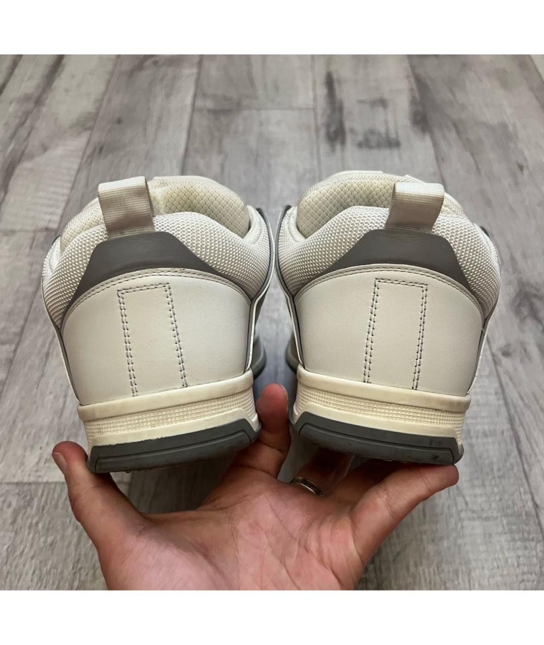 VALENTINO Белые кожаные низкие кроссовки / кеды, фото 6