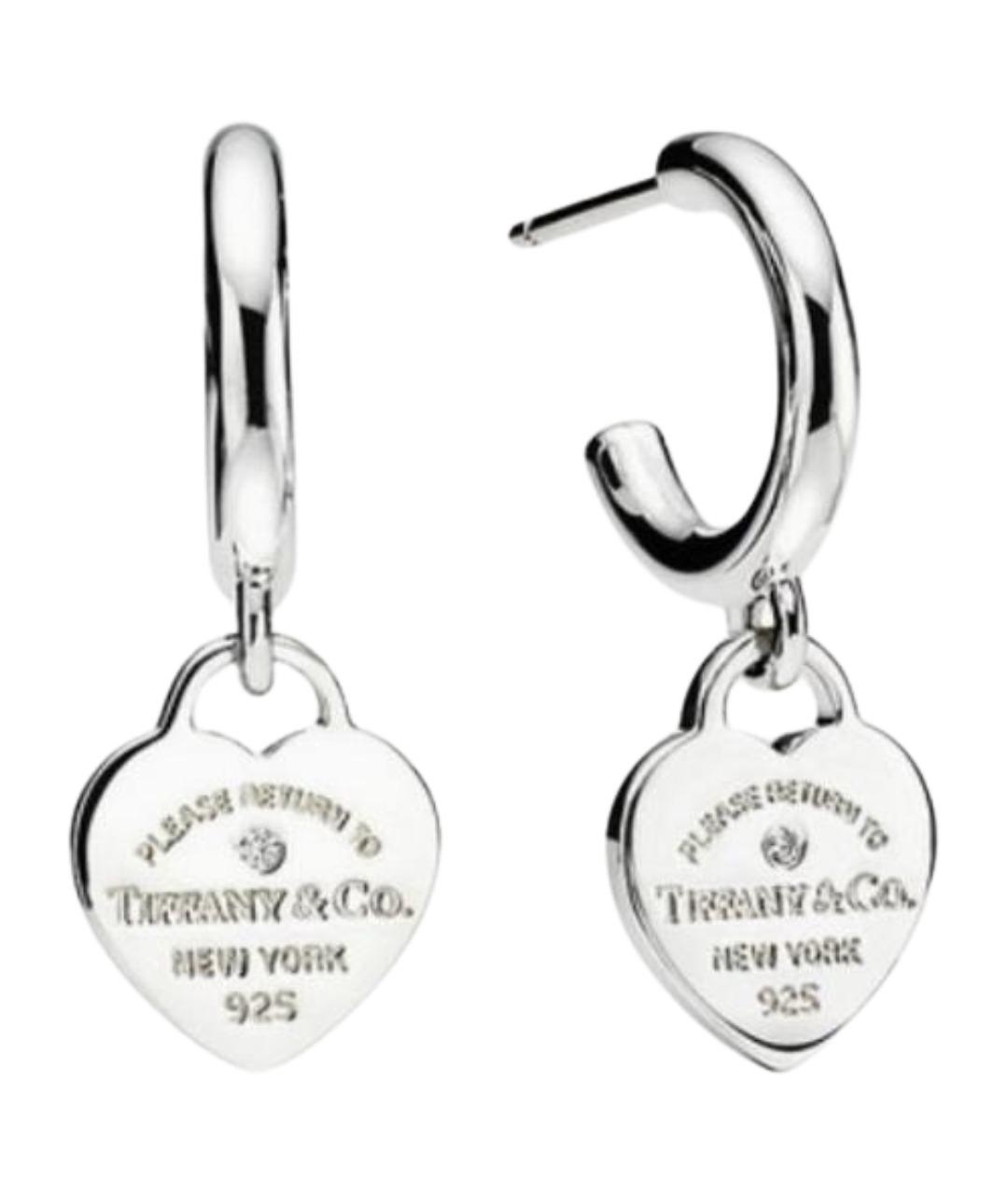 TIFFANY&CO Серебряные серебряные серьги, фото 1