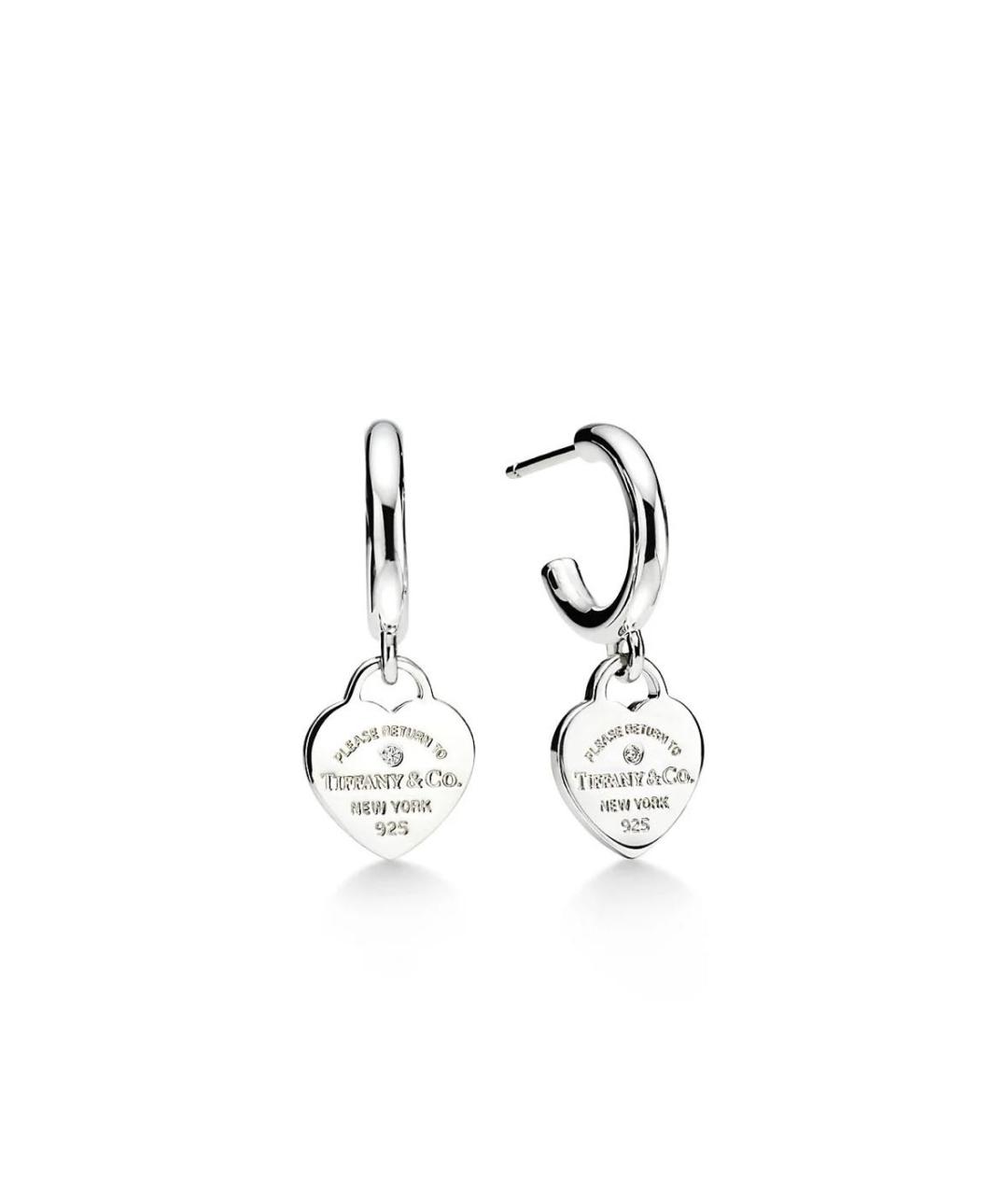 TIFFANY&CO Серебряные серебряные серьги, фото 2