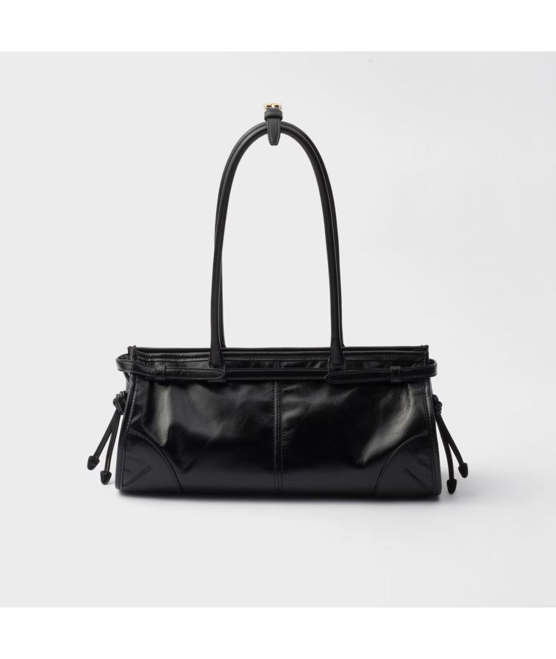 PRADA Черная кожаная сумка через плечо, фото 4