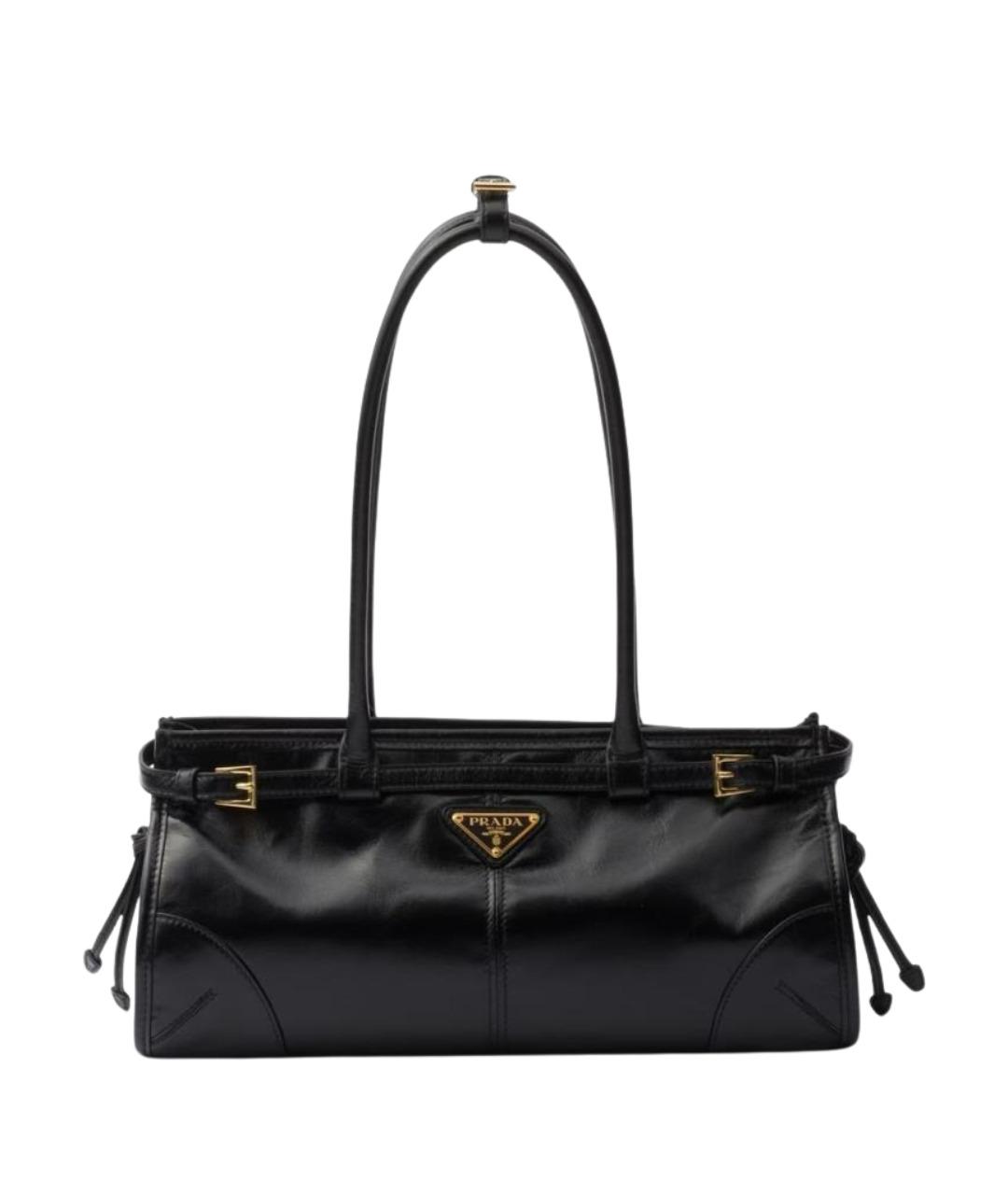 PRADA Черная кожаная сумка через плечо, фото 1