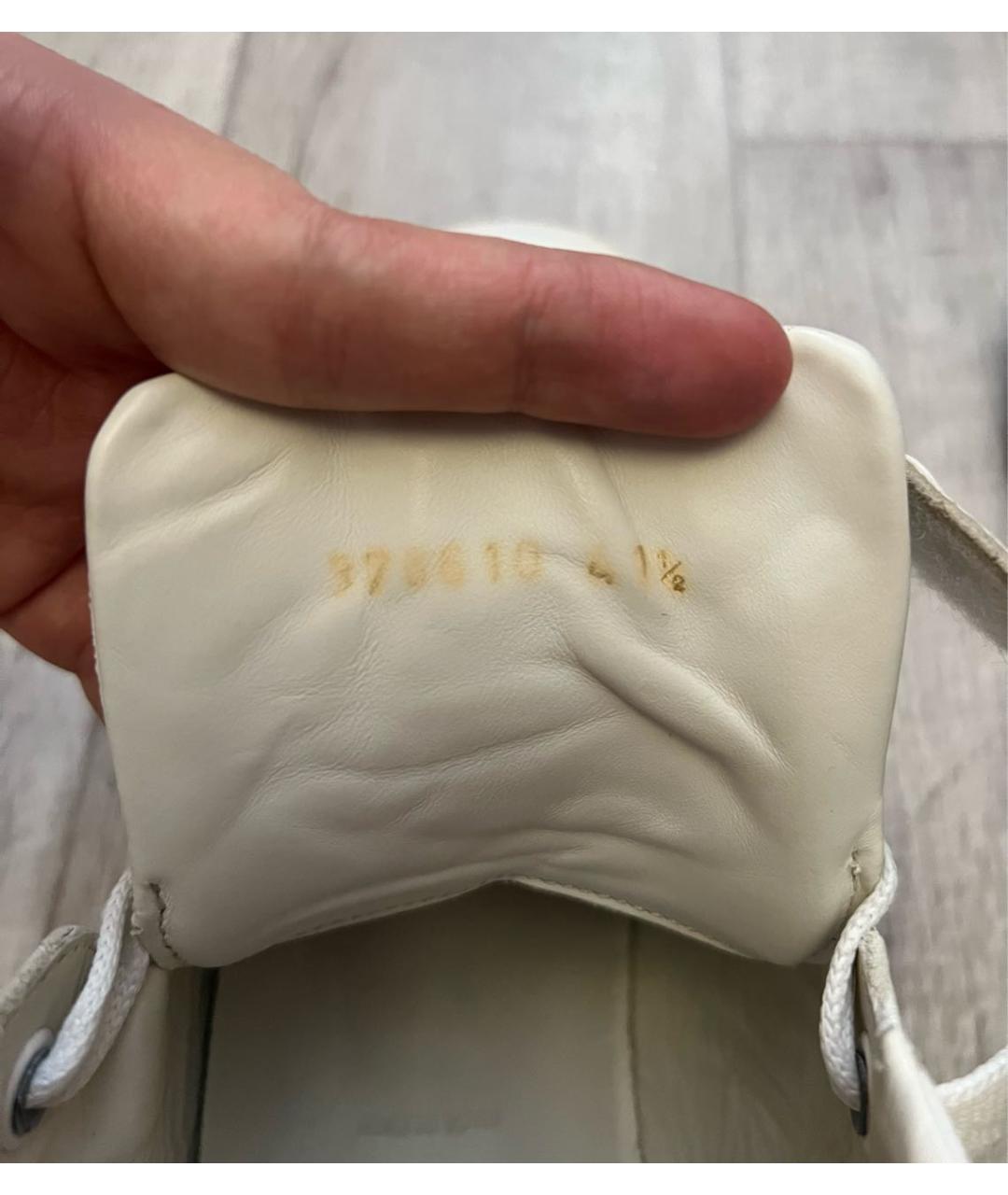 ALEXANDER MCQUEEN Белые кожаные высокие кроссовки / кеды, фото 8